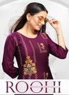 Fashion Talk Roohi Fancy Designer Style Casual Wear Rayon Kurtis With Bottom Collection 